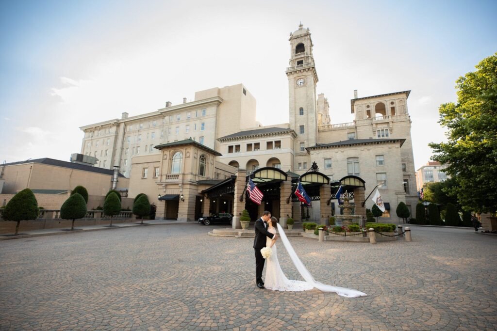 bride and groom The Jefferson Hotel
