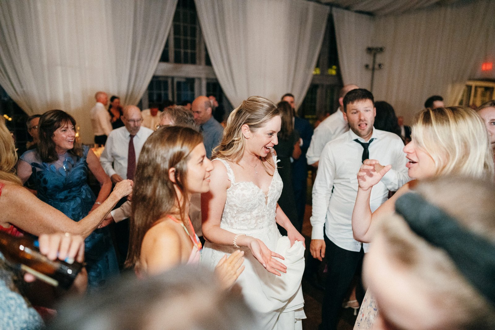 bride dancing at wedding Big ray and the kool kats jewish wedding