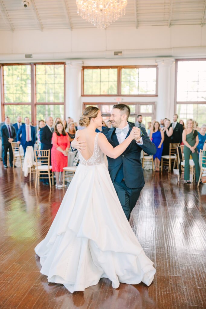 bride and groom first dance Raspberry plain manor wedding chesapeake charm photography best wedding venue