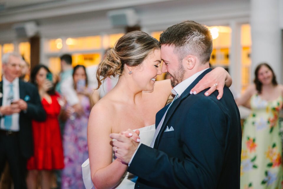 Raspberry plain manor wedding bride and groom dancing