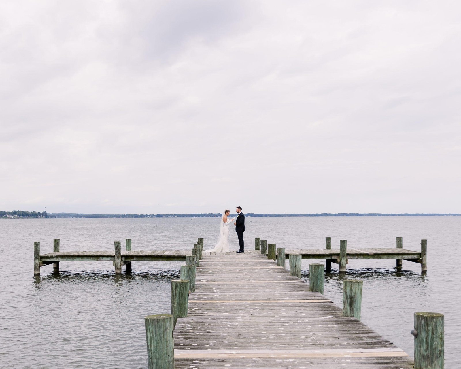 Destination Maryland wedding Herrington on the Bay bride and groom vow ideas