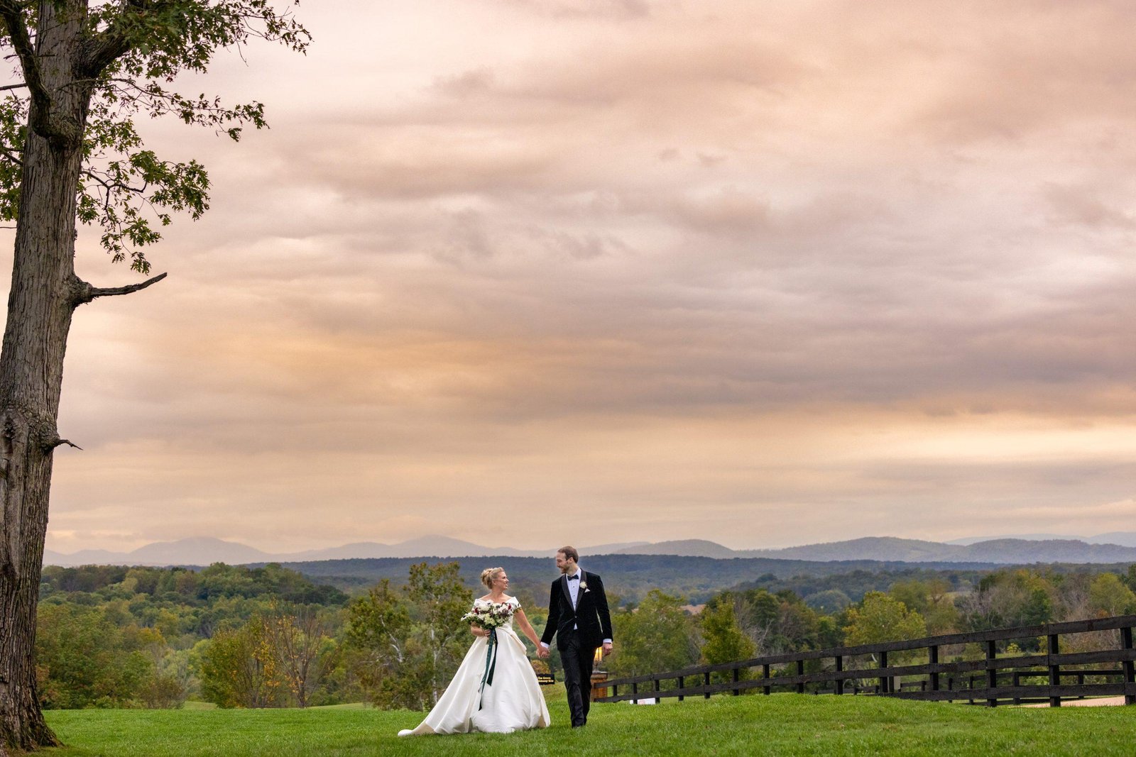 mount ida farm bride and groom