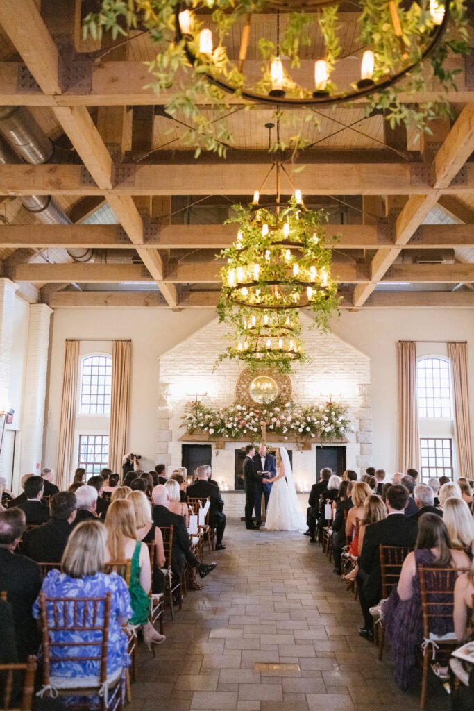 Early mountain vineyards weddings indoor wedding ceremony