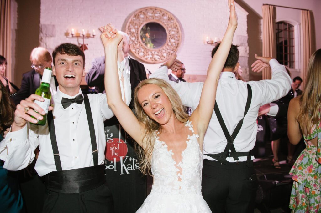 Big Ray and the Kool Kats early mountain vineyards weddings bride and groom