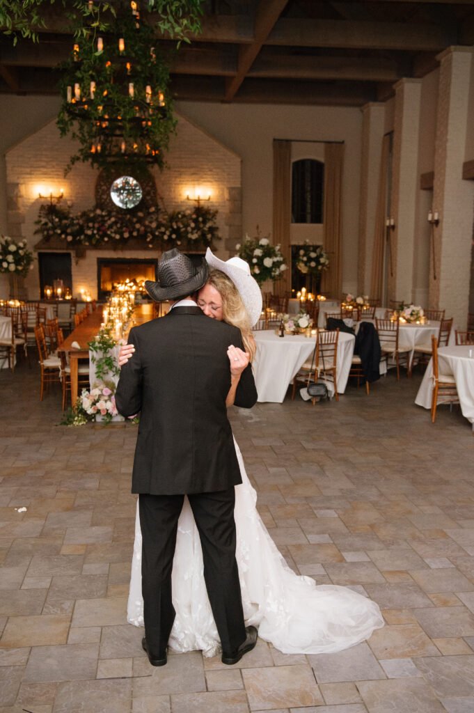 Early mountain vineyards weddings bride and groom last dance