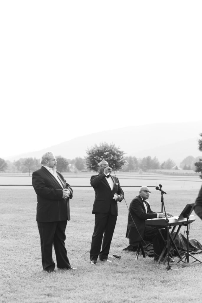 Big Ray and the Kool Kats King Family Vineyards wedding ceremony