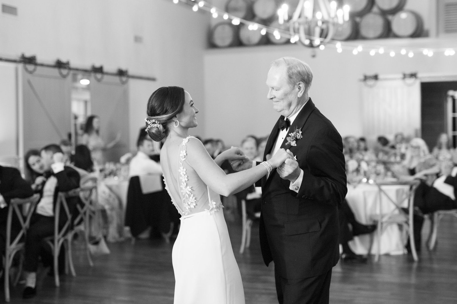 King Family vineyards wedding Big Ray and the Kool Kats father daughter first dance