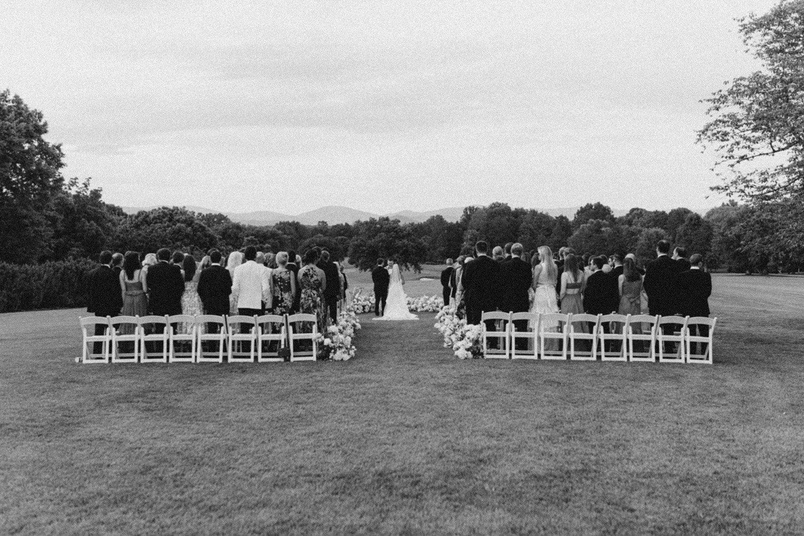 Big Ray and the Kool Kats wedding ceremony Farmington country club