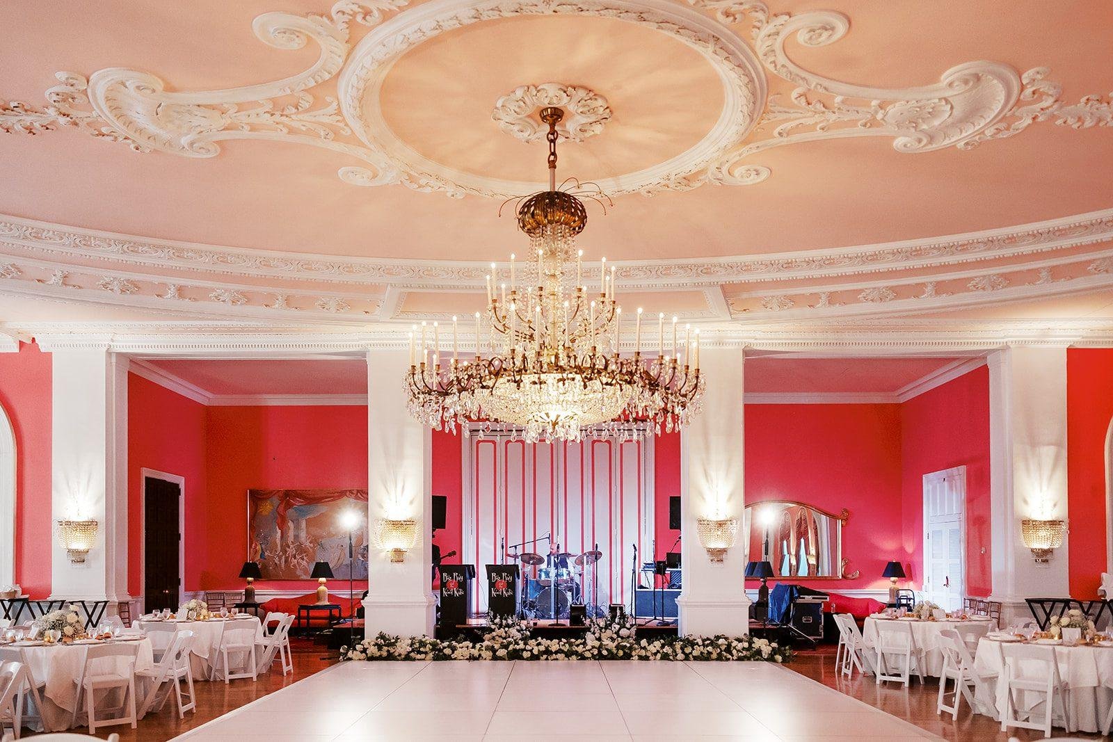 Greenbrier Resort wedding reception cameo ballroom