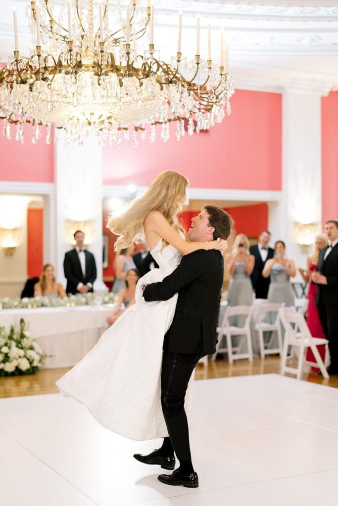 Big Ray and the Kool Kats bride and groom first dance cameo ballroom Greenbrier resort