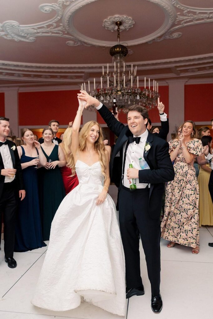 Big Ray and the Kool Kats bride and groom greenbrier resort wedding