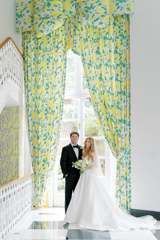 bride and groom wedding portrait Colonial Lounge