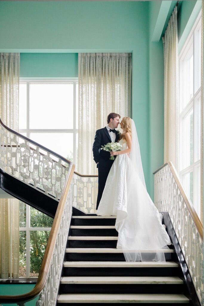 bride and groom wedding portrait