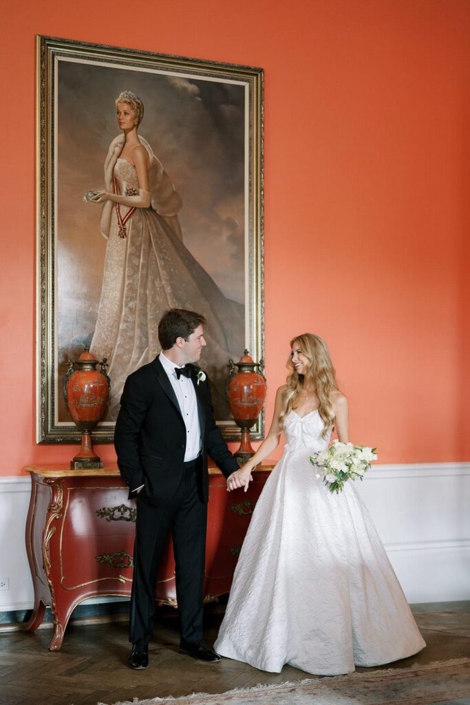 Greenbrier Wedding bride and groom