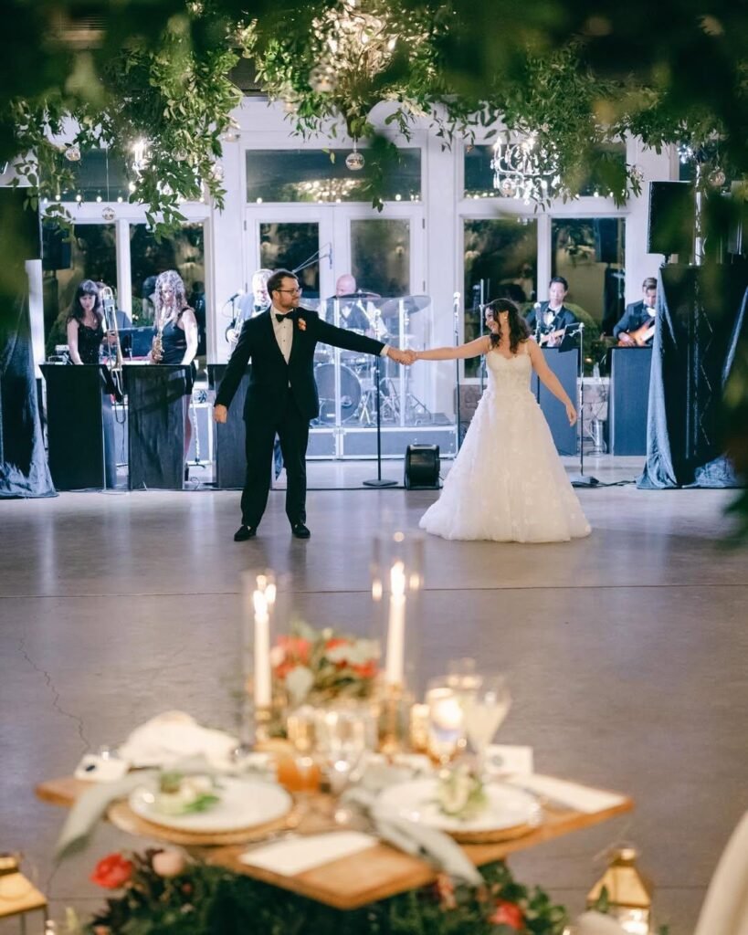 Stone Tower Winery Weddings bride and groom first dance