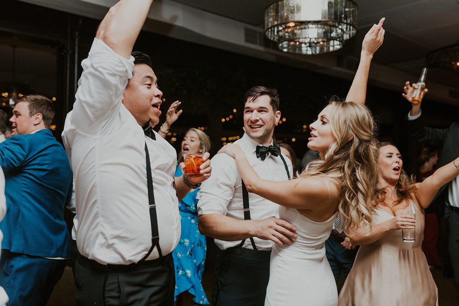 Big Ray and the Kool Kats bride and groom dancing